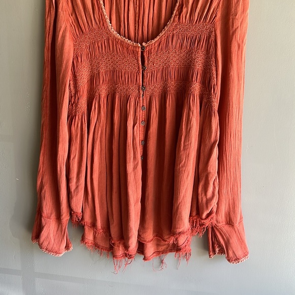 Free people long sleeve blouse great condition size M - Picture 5 of 5